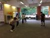 Students are having a Rope Skipping Class.