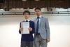 Cheung Sum Po from class 2A was awarded the Second Position in S.2 by the Principal.