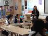 Students meet Tiffany Yu,  author of Colin Calls for Help, who recalled how she first became a writer and talked about her passion for the environment.