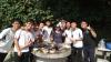 Form 3 students and teachers had a barbecue together.