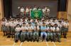 All scout members took a picture together.