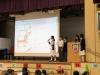 Students were presenting their marketing strategies to classmates.