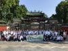 Students pose in front of Ancient Nanfeng Kiln.