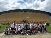 Students and teachers visit Tulou, a UNESCO World Heritage.