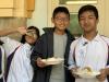 Students can’t wait for trying their delicious cooked food.