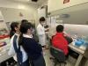 Students got a chance to perform experiment in the university laboratory.