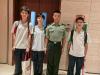 Students take a photo together with PLA soldier.