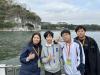 While riding on a boat, students enjoyed the scenic landscape and had a closer look at the 5A National Tourist Attractions – Elephant Trunk Hill (象鼻山), an iconic attraction in Guilin.